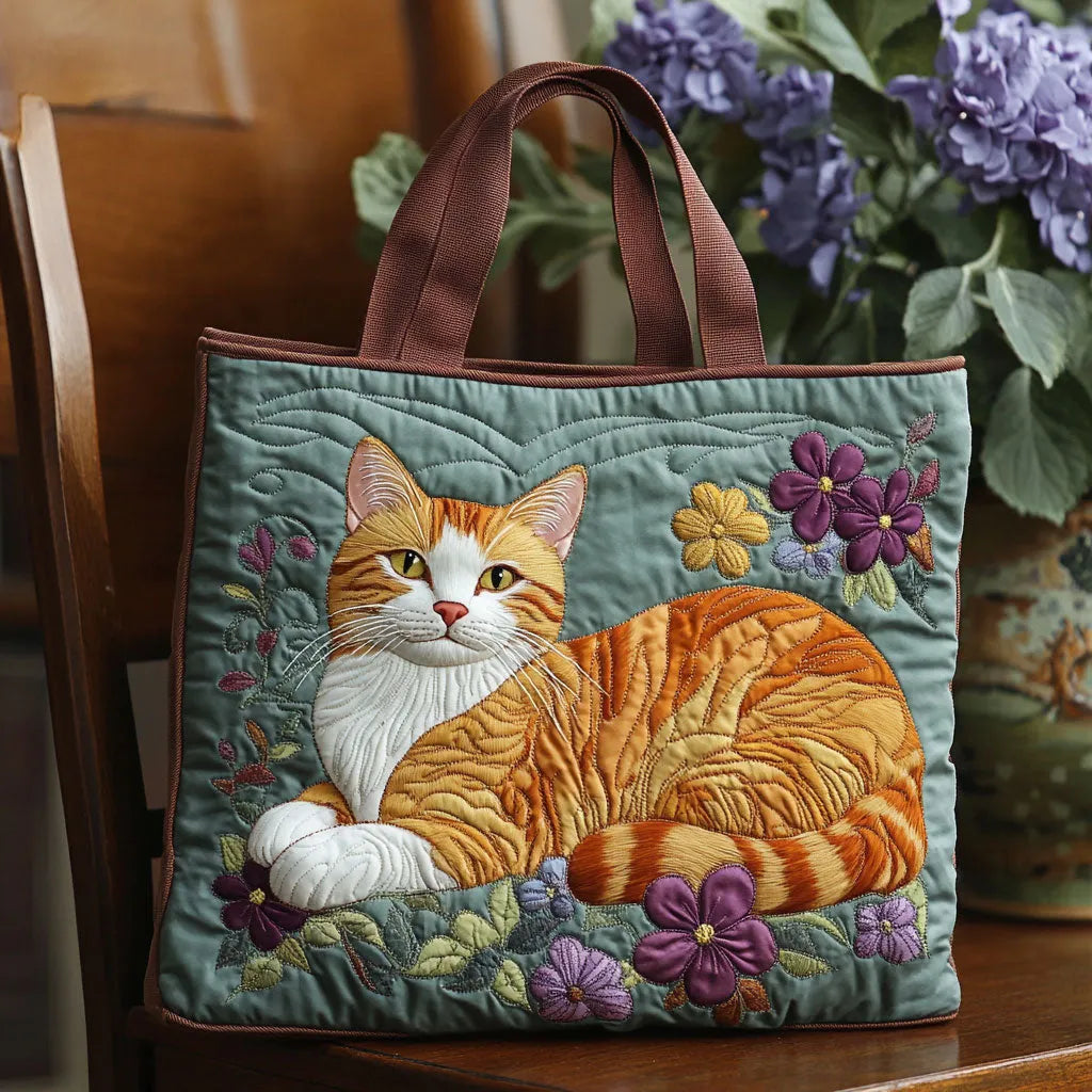 Handgemaakte tas - Rode kat