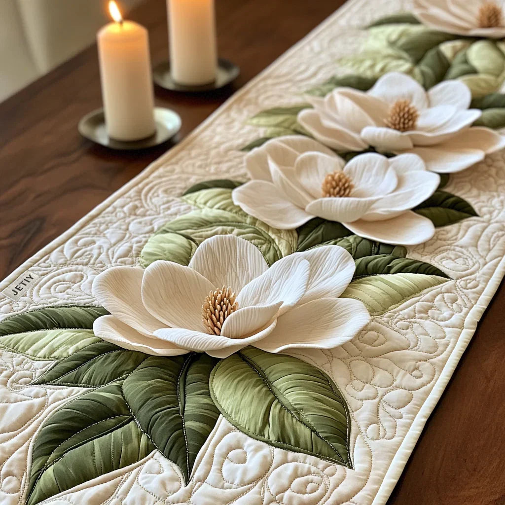 Gewatteerde tafelloper - Grace in Bloom