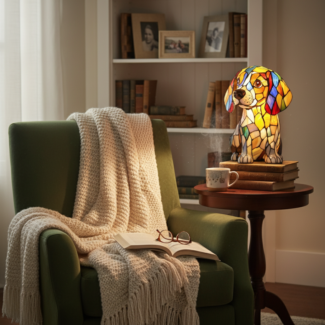 Betoverende Minoes-lamp