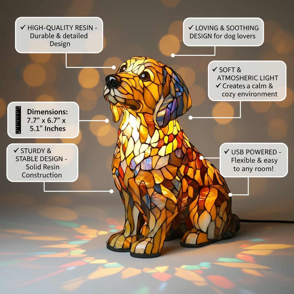 Beeldje van spirituele Golden Retriever Lily
