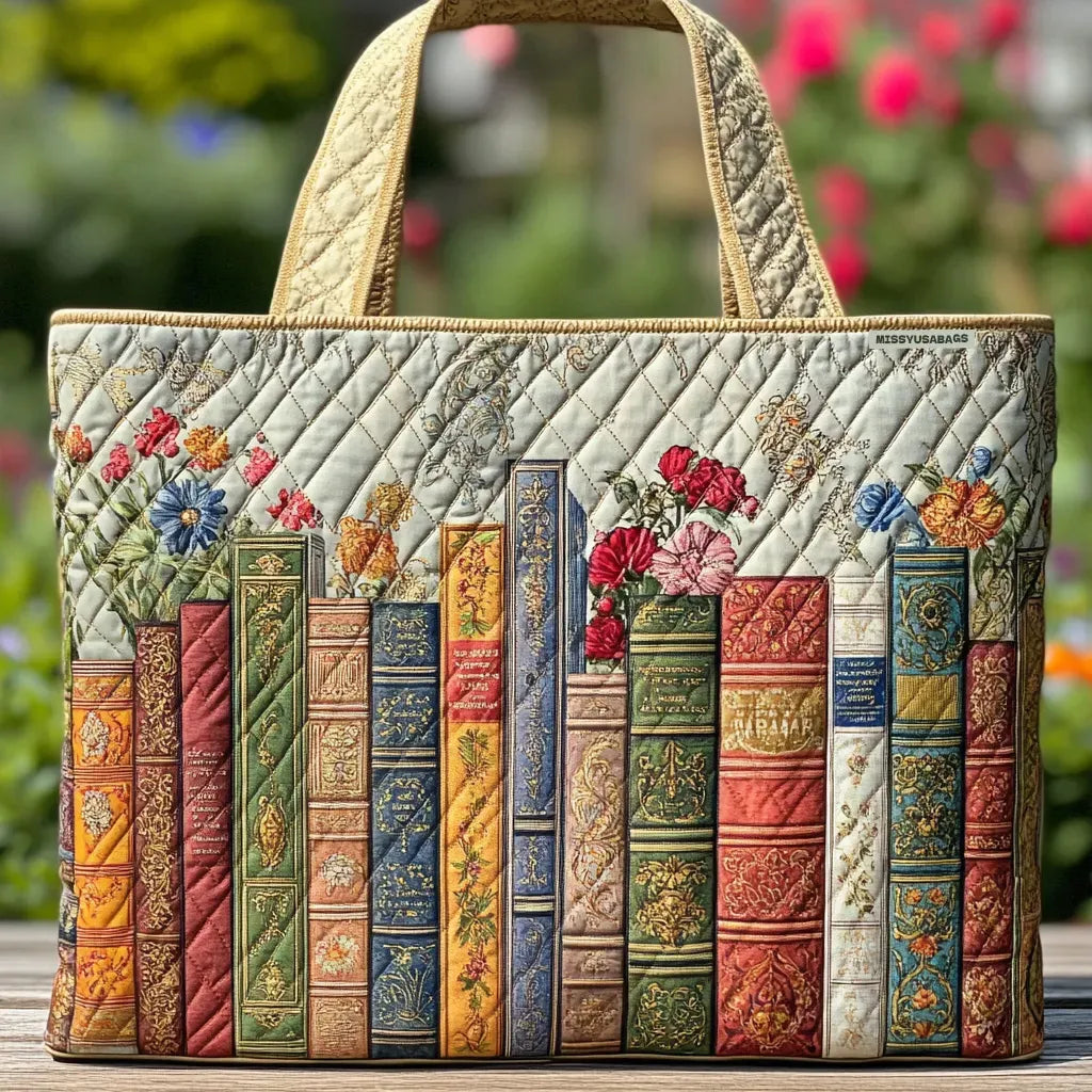 Gewatteerde tas - Betoverde bibliotheek
