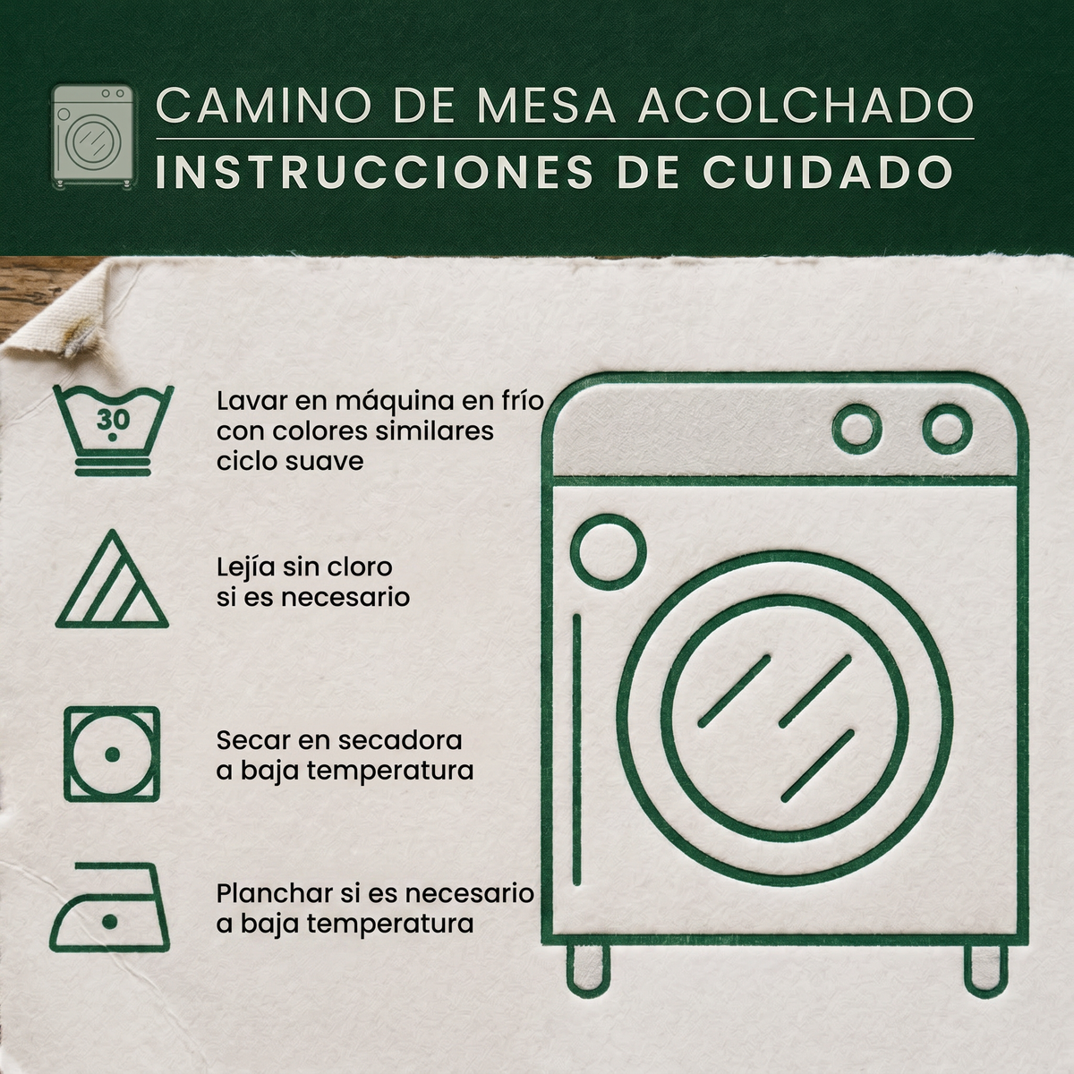 Gewatteerde tafelloper - Heilige bijeenkomst