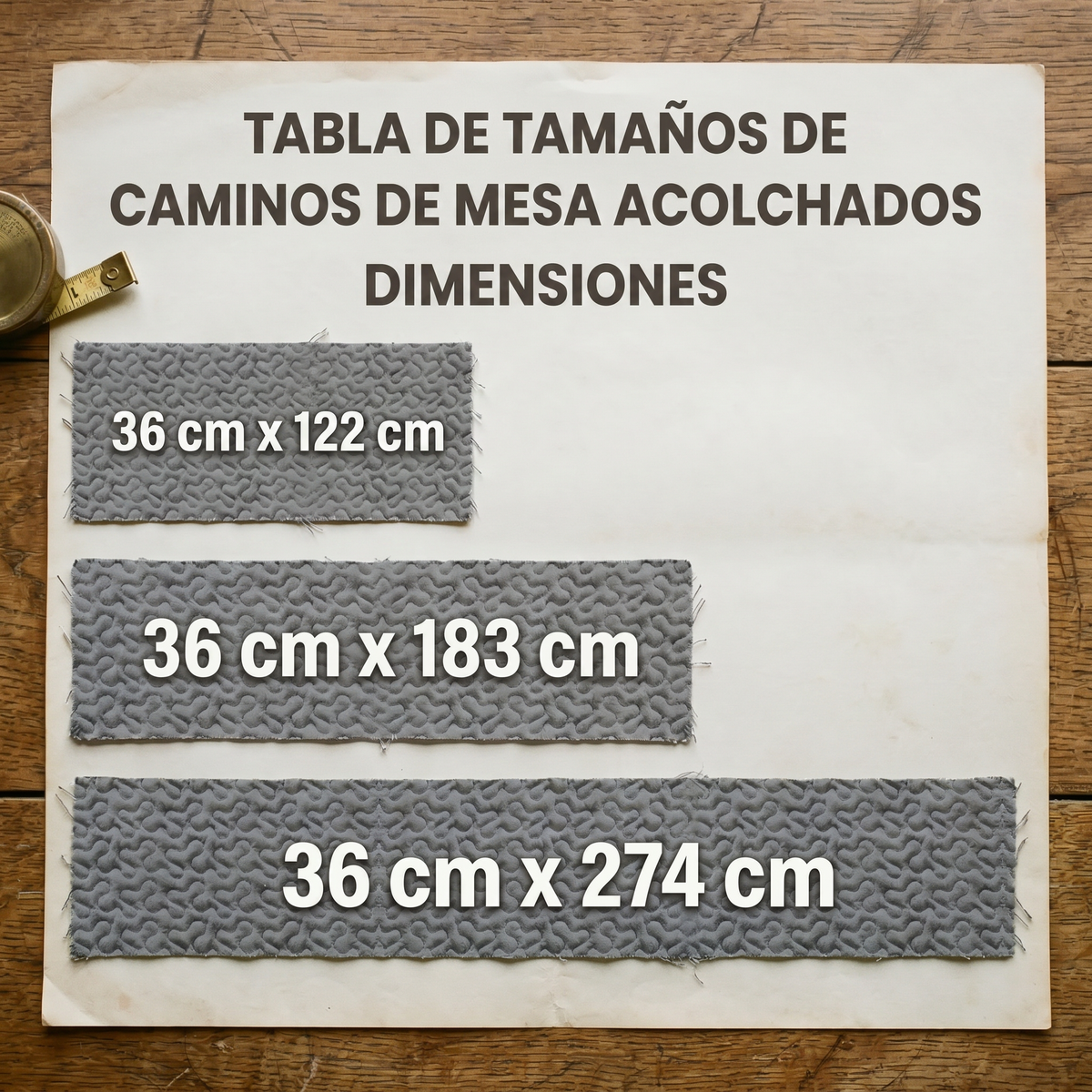Gewatteerde tafelloper - Carrera del Perú